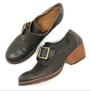 Kork-Ease Gray Tan Ankle Boots with Classic Design